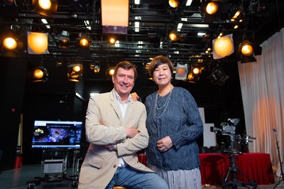 Professor Eva Man (right), Director of the Academy of Film, and Professor Michael Bray, Director of the Bachelor of Fine Arts (Honours) in Acting for Global Screen programme