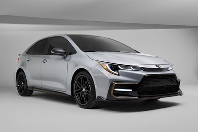 The 2021 Toyota Corolla Apex Edition maximizes the inherent potential of the Corolla sedan’s high-strength TNGA-C platform, multi-link rear suspension and 169-horsepower 2.0-liter Dynamic Force Engine.