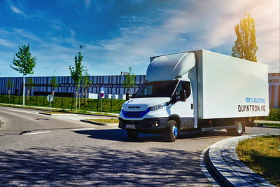 Quantron AG uses the technology of AE Driven Solutions GmbH (AEDS) to implement hydrogen drive solutions for vans from 3.49 tonnes upwards – initially for platform and box body vehicles based on the IVECO Daily, such as the Quantron Q-LIH2.
