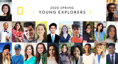 The National Geographic Society announces their spring 2020 Young Explorers. 22 young leaders from around the world receive funding to address climate change, single-use plastic pollution, the COVID-19 pandemic and other global challenges.