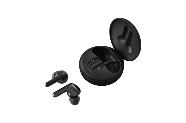 LG TONE Free are the first true wireless earbuds featuring the premium audio experience of Meridian technology and a unique UVnano charging case that kills 99.9 percent of bacteria on the part of the earbud closest to your inner ear (model HBS-FN6).