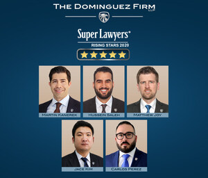 Multiple Attorneys at The Dominguez Firm Named Super Lawyers Rising Stars for 2020