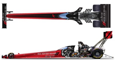 Leah Pruett’s DSR Top Fuel Dragster will have a new look at NHRA Summernationals to promote recent reveal of 2021 Dodge Charger SRT Hellcat Redeye.