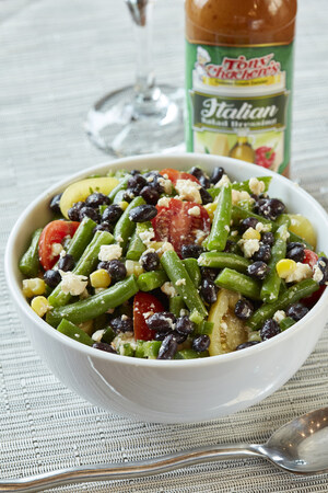 Cool, Crisp and Zesty Salad Perfect for Whatever Veggies You Have in the Kitchen