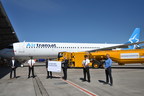 Air Transat effectue ses deux premiers vols de livraison avec un mélange de carburant durable (SAF), une première pour l'usine d'Airbus à Hambourg en Allemagne