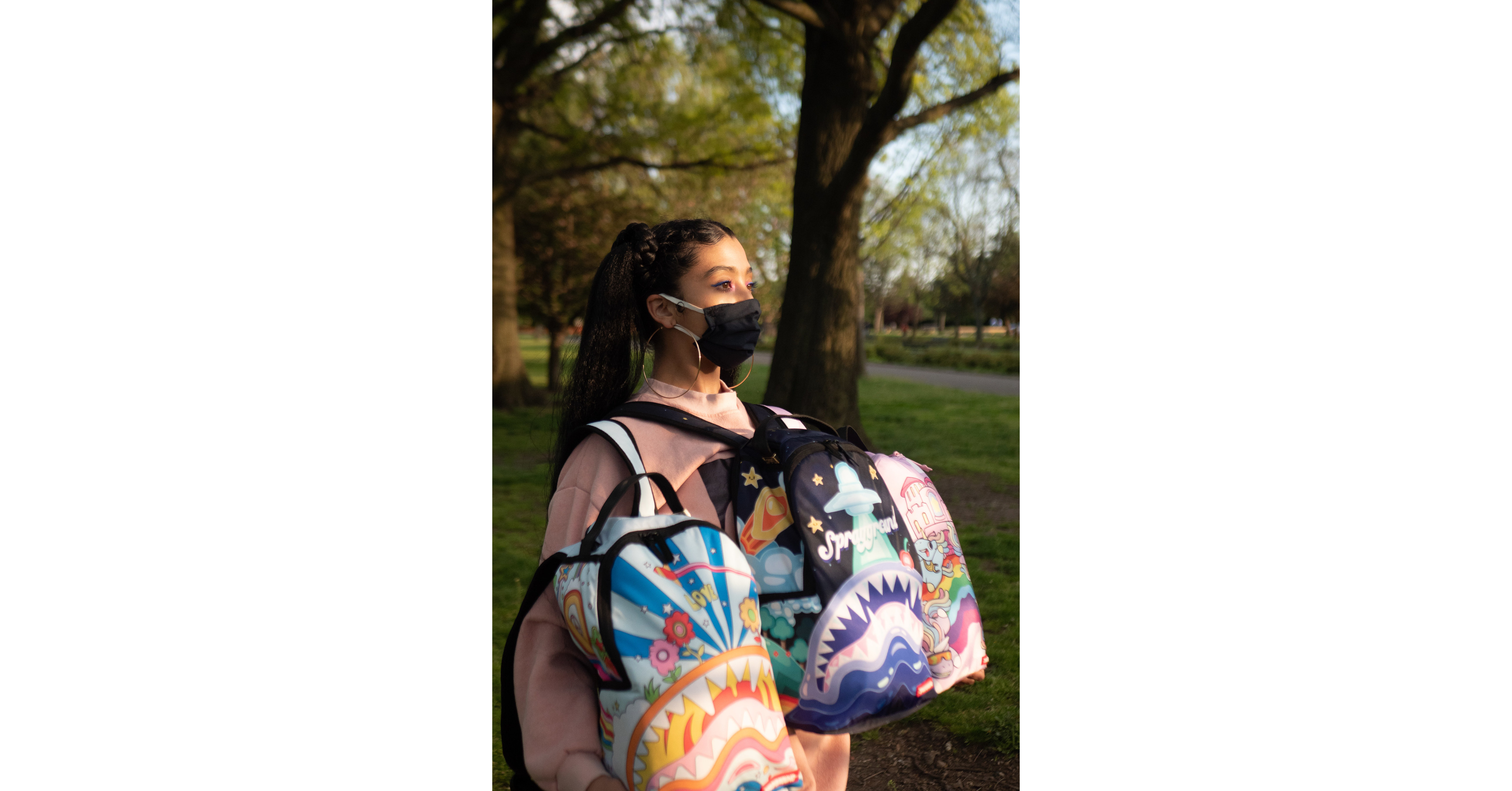 Sprayground Has Kids Around The World Covered With Its Back To Home School Bag And Mask Collection
