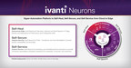 Ivanti Announces Ivanti Neurons Platform to Self-Heal, Self-Secure Devices, and Provide Self-Service Automation Bots for Remote Workers