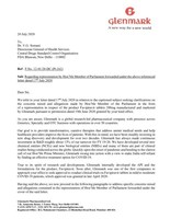 Glenmark's response to DCGI letter seeking clarification on FabiFlu