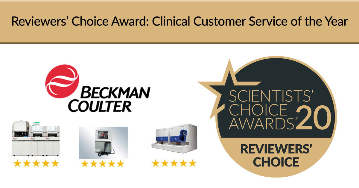 Beckman Coulter Wins SelectScience Awards for Best New Clinical