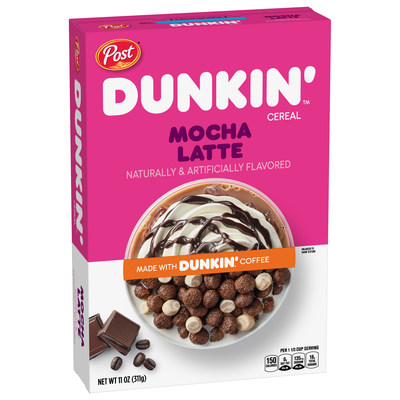 Post Dunkin’ Mocha Latte cereal