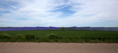 Rendering of Yellow Lake solar farm - one of the two planned to be constructed by April 2021 (CNW Group/RBC)