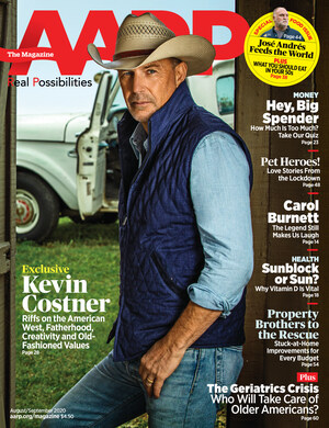 Academy Award®, Golden Globe® and Emmy® Award-Winning Actor Kevin Costner on Creative Integrity and Doing What Makes You Happy in AARP The Magazine