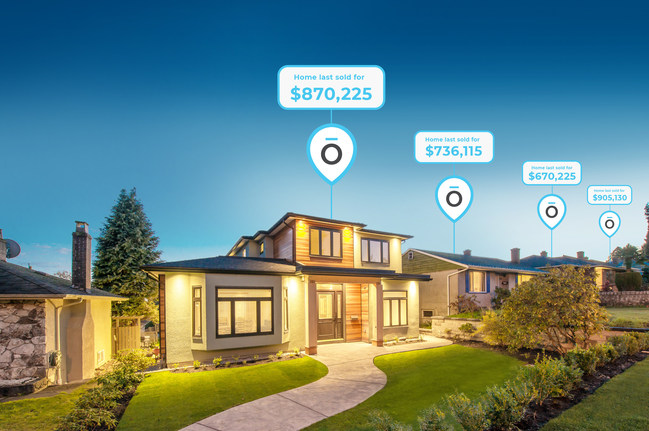 Homes with active sale and sold prices Homes with active sale and sold prices