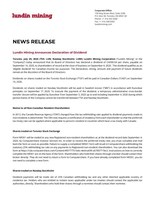 Lundin Mining Announces Declaration of Dividend (CNW Group/Lundin Mining Corporation)