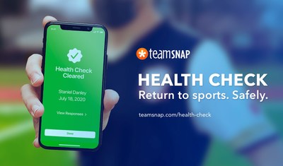 TeamSnap launches new COVID-19 health screening tool to help youth sports teams and organizations manage the safe return to sport. (CNW Group/TeamSnap)