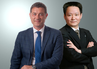 Franco Fontana, CEO Esaote Group and Xie Yufeng, Chairman WDM (PRNewsfoto/Esaote S.p.A.)