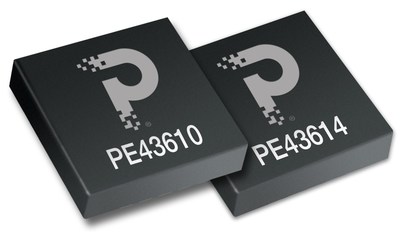 Offered in a 24-lead 4 x 4 mm LGA package, the pSemi PE43610 and PE43614 DSAs feature industry-leading attenuation accuracy, fast switching times, wider frequency band coverage than competitors, and high linearity.