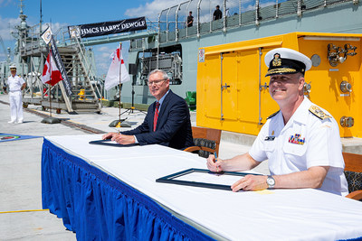 Halifax Shipyard Delivers HMCS Harry DeWolf Lead Vessel In Canada S   Irving Shipbuilding Inc  Halifax Shipyard Delivers HMCS Harry De 