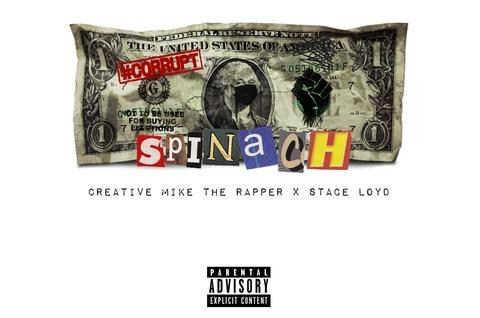 Spinach Album Official Cover Art by Creative Mike The Rapper x Stace Loyd