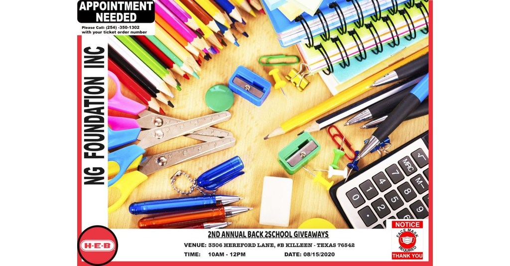NG Foundation Set To Host Its 2nd Annual Back To School Giveaways In