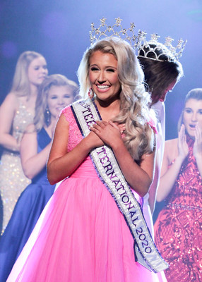 Miss Teen International 2020, Jadyn Luberto, of Florida, is crowned Aug. 1 at the final competition in Kingsport, Tenn.