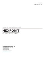 NexPoint Residential Trust, Inc. Reports Second Quarter 2020 Results