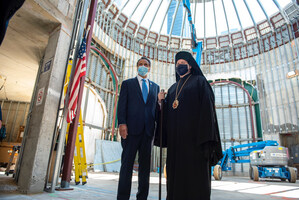 Archbishop Elpidophoros and Governor Andrew Cuomo Preside at Ceremony to Resume Construction of the Saint Nicholas Greek Orthodox Church and National Shrine at The World Trade Center