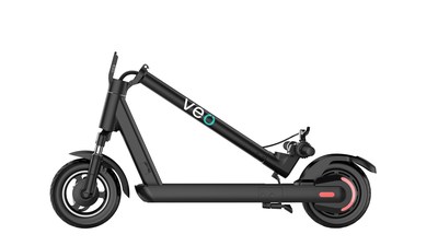 Veo Astro Go now available for purchase has turn signals and folds in half for portable and safe transport in the wake of COVID-19