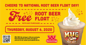 Wienerschnitzel Celebrates National Root Beer Float Day By Offering Guests a Free Root Beer Float with Purchase
