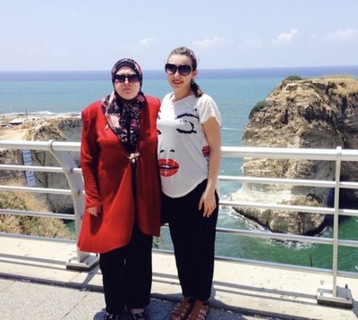 Mariam Hamaoui with her grandmother in Lebanon in 2014 (CNW Group/International Development and Relief Foundation)