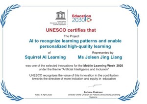 Squirrel AI Learning Wins UNESCO AI Innovation Award