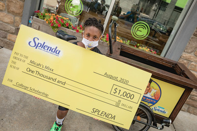 Sweet Dreams. 10-year-old Micah Harrigan looks forward to growing his Micah’s Mixx lemonade stand and reaching more customers throughout Philadelphia. Helping with that, national brand Splenda® low-calorie sweeteners surprised him with a college scholarship check, a custom Micah’s Mixx-branded bike and years’ worth of Splenda.