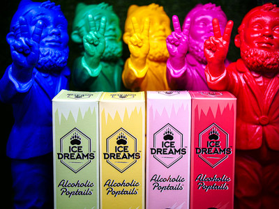 Ice Dreams Poptails flavors and Hörl's gnomes