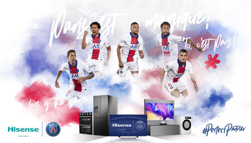 Hisense annonce avoir noué un partenariat mondial avec le Paris Saint Germain