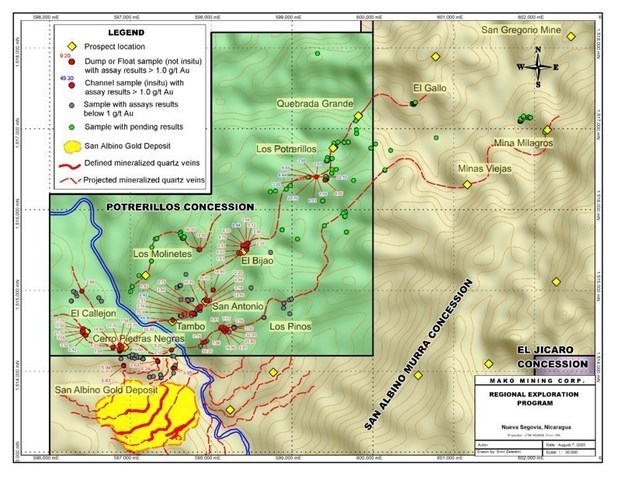 Regional Exploration Program: Potrerillos (CNW Group/Mako Mining Corp.)