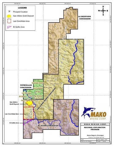 Regional Exploration Program (CNW Group/Mako Mining Corp.)
