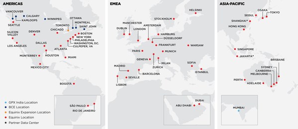 Global Reach of Platform Equinix with Indian Operations