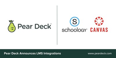Pear Deck Announces Integrations with Schoology and Canvas Learning Management Systems
