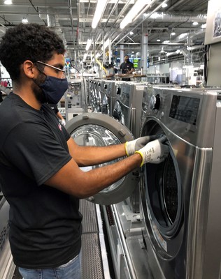 The millionth washer – a new ENERGY STAR® certified front-load model with smart features – rolled off the production line this week at the $360 million factory, believed to be the world’s most advanced, integrated washing machine production plant.