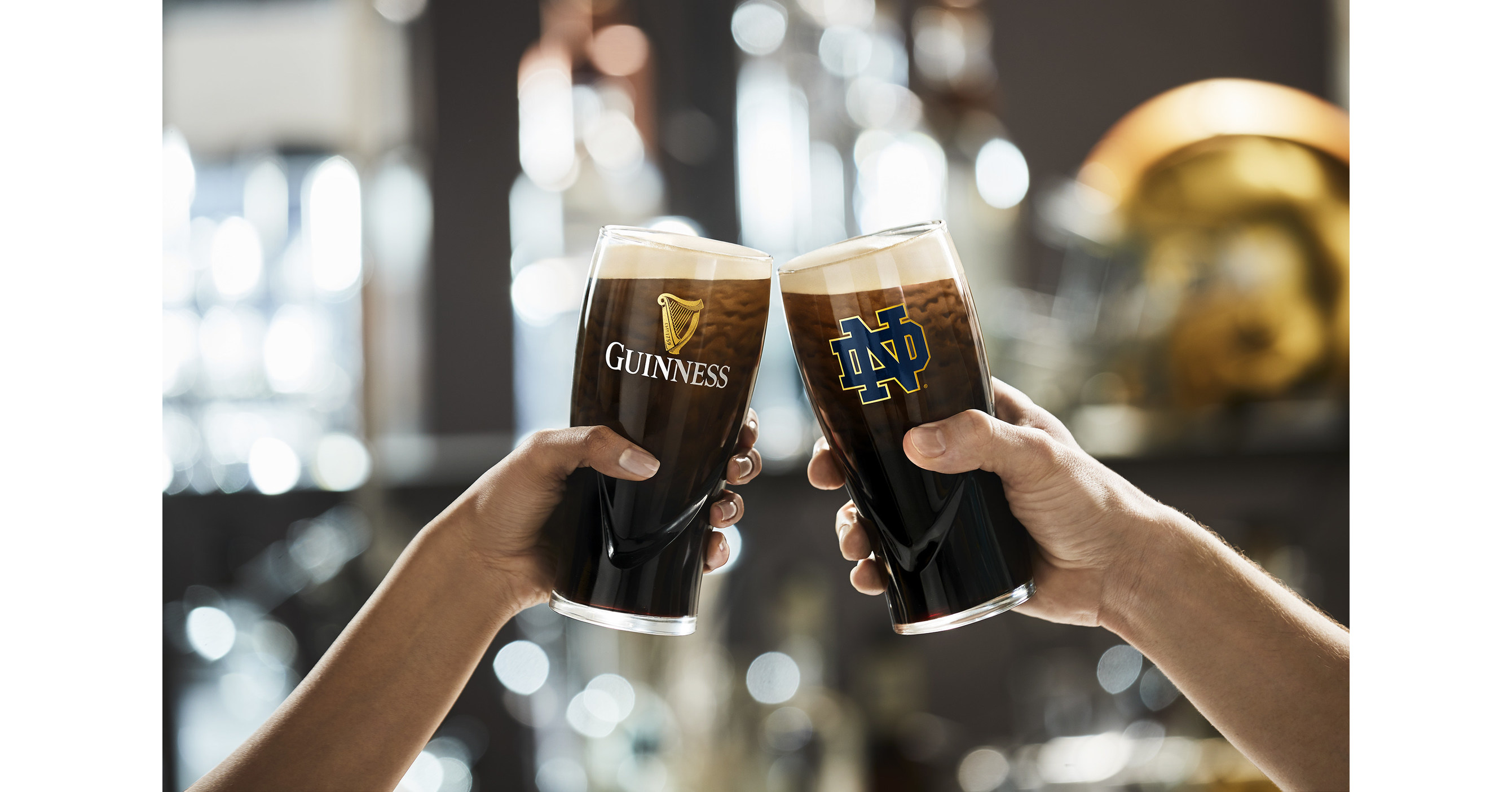 Guinness Notre Dame Pint Glass