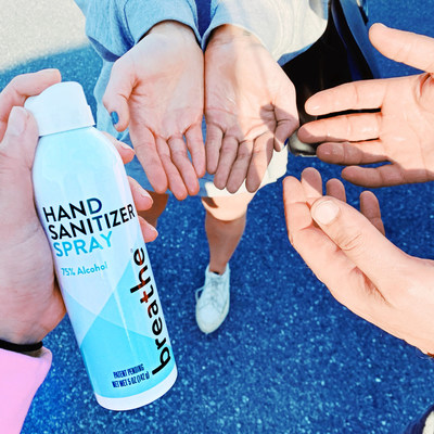 Breathe® Hand Sanitizer Spray (PRNewsfoto/Starco Brands)