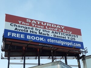 Huge Billboard in Front of Republican National Convention Center Sparks Interest