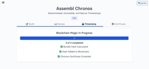 Assembl Chronos, a Blockchain-Based Timestamping Service for Scientists, Launches in Free Public Beta