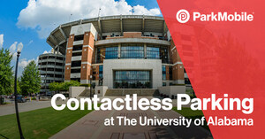 The University of Alabama Selects ParkMobile as the Official Provider of Contactless Parking Payments on Campus