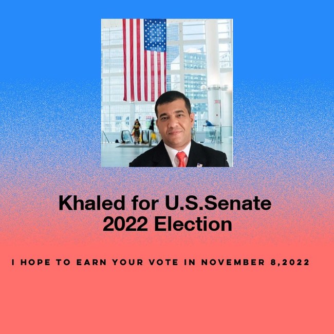 Khaled Salem Announces Candidacy For U S Senate In New York State