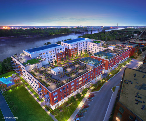 Second + Delaware, in Kansas City, Missouri's historic River Market district is the largest Passive House multi-family project in the world.