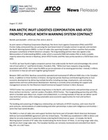 Pan Arctic Inuit Logistics Corporation and ATCO Frontec Pursue North Warning System Contract