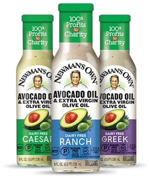 Newman's Own® Announces Lineup of New Avocado Oil &amp; Extra Virgin Olive Oil Based Salad Dressings