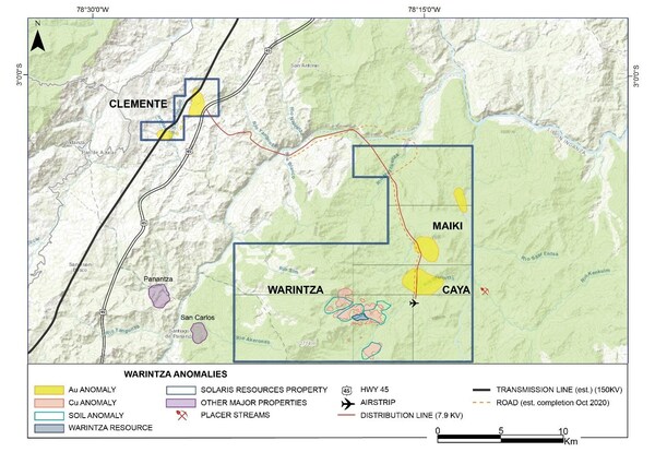 Figure 1: Property Map (CNW Group/Solaris Resources Inc.)