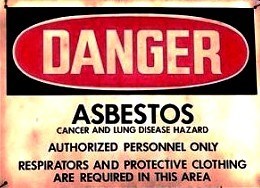 Asbestos Warning Sign